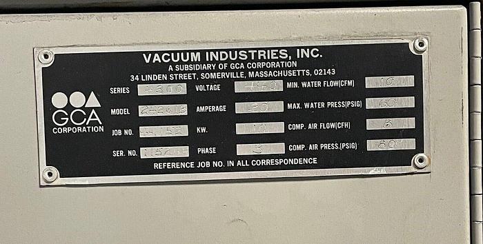 Used INDUCTOTHERM VACUUM INDUCTION FURNACE (VIM) VIP POWER TRAK 20-96