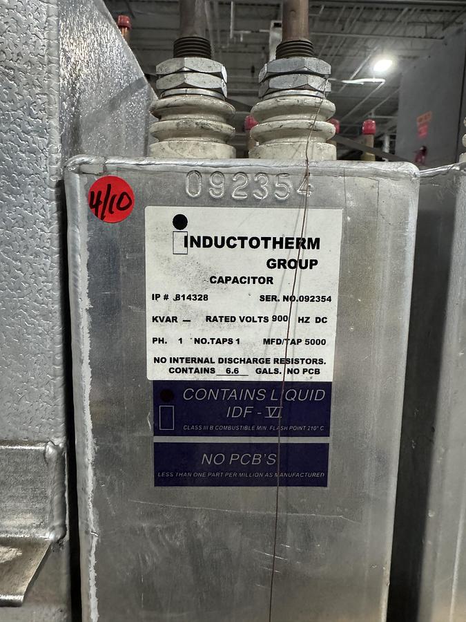 Used INDUCTOTHERM B141328 CAPACITORS