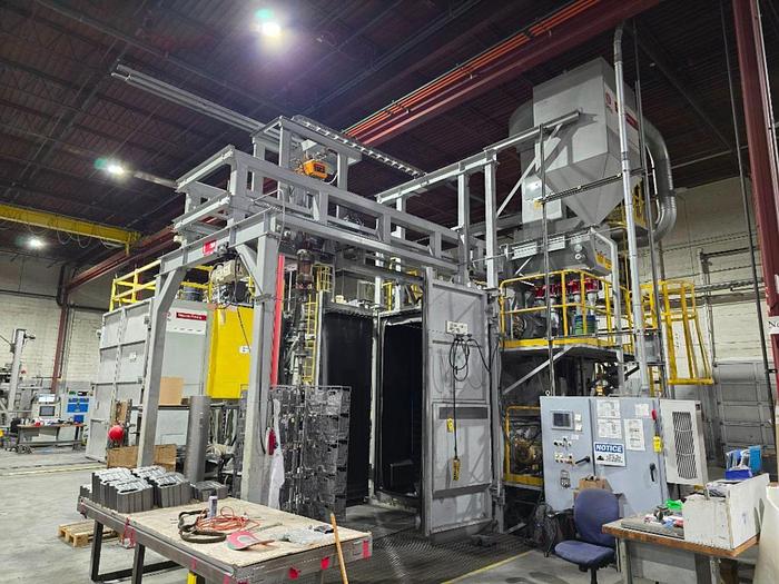 Used 2014 SINTO 5 WHEEL SPINNER HANGER SHOT BLAST