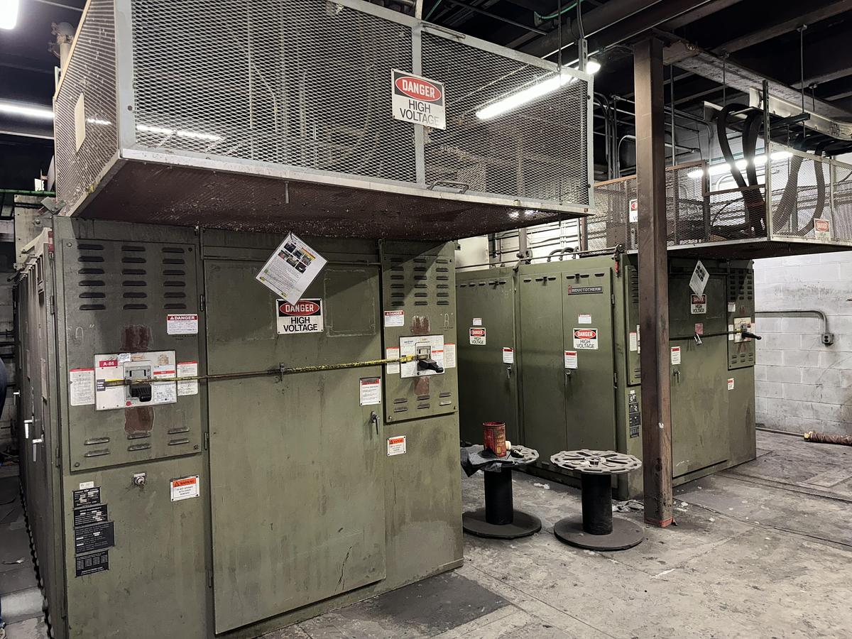 Used 2001 INDUCTOTHERM VIP POWER TRAK 3000-2CR, 3000 KW