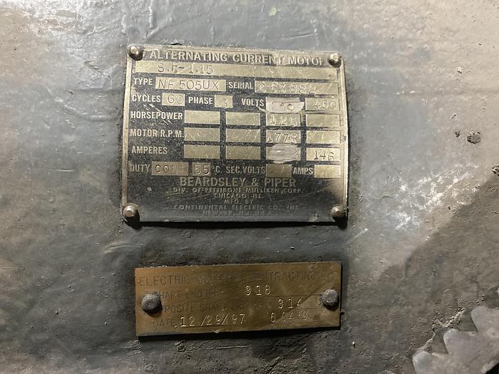 Used BEARDSLEY & PIPER SF 1.15- 125HP