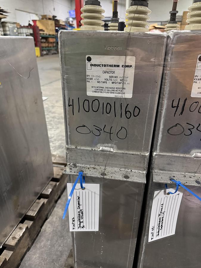 Used INDUCTOTHERM CAPACITORS