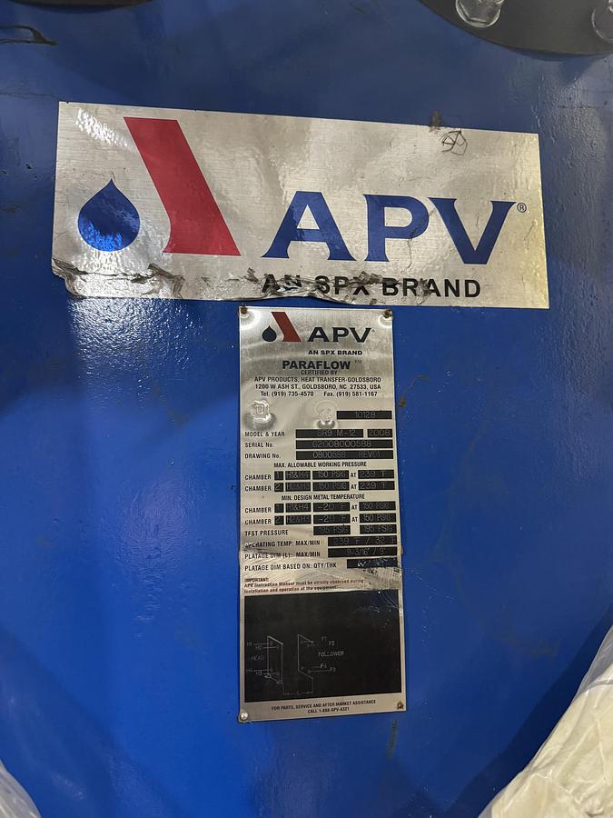 Used 2008 APV SR9-M-12HEAT EXCHANGER
