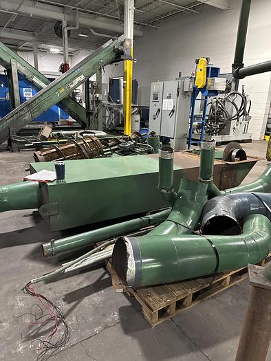 Used WHEELABRATOR 96" DOUBLE DOOR TURN TABLE