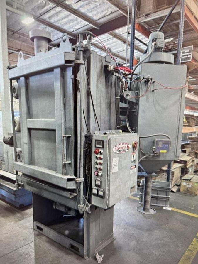Used CARDINAL 3 WHEEL 36" TABLE TYPE BLAST CABINET