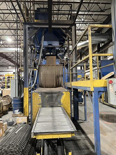 Used 2007 WHEELABRATOR CONTINUOUS WIRE MESH BELT SHOT BLAST