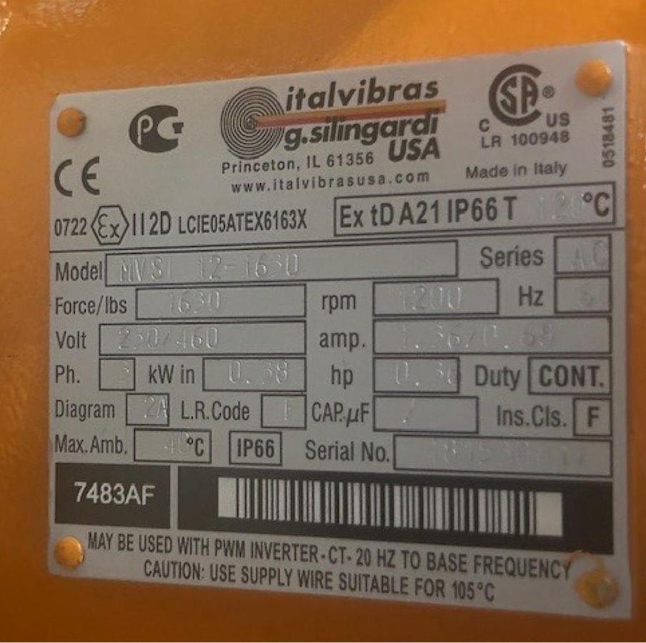 Used 2018 SWECO SCREEN LX48C156WC 48"