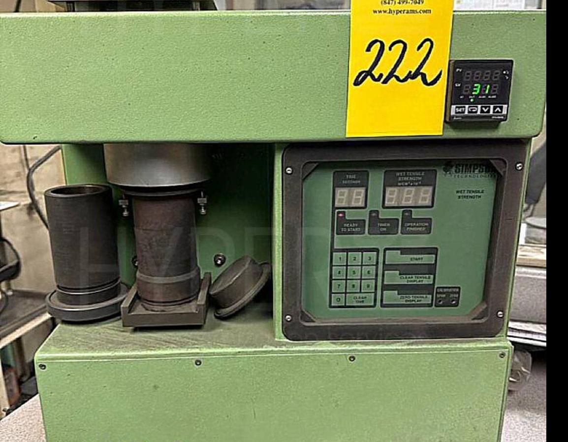 Used 2011 SIMPSON 20650G RTH WET TENSILE TESTER