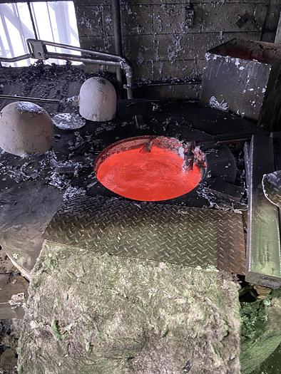 Used SCHAEFER NATURAL GAS-FIRED CRUCIBLE MELTING FURNACE