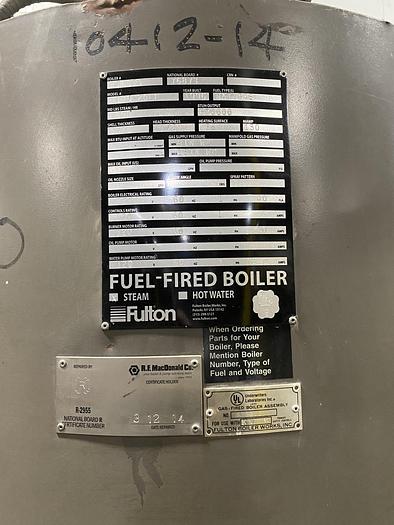 Used FULTON IOS-20LE FUEL STEAM BOILER