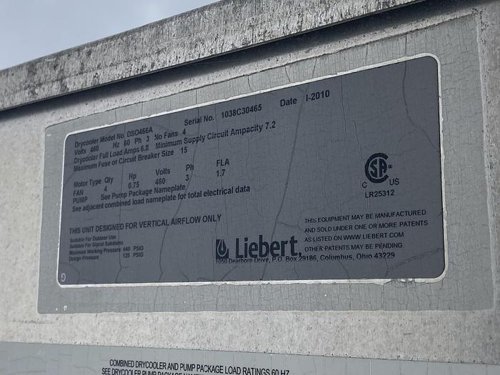 Used 2010 LIEBERT DSO466A