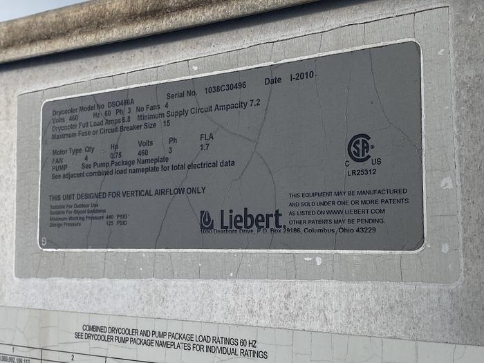 Used 2010 LIEBERT DSO466A
