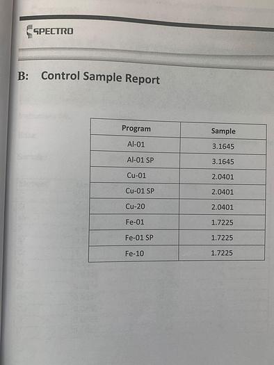 Used 2013 SPECTRO ANALYTICAL INSTRUMENTS SPECTROMAXX SPECTROMETER