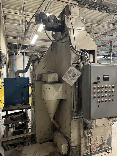 Used WHEELABRATOR BARREL TUMBLE BLAST MACHINE
