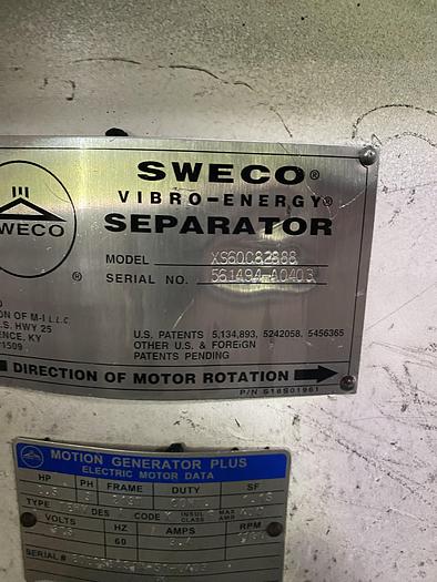 Used SWECO SAND SCREEN