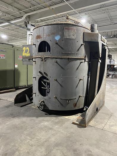 Used INDUCTOTHERM 4 TON STEEL SHELL FURNACE