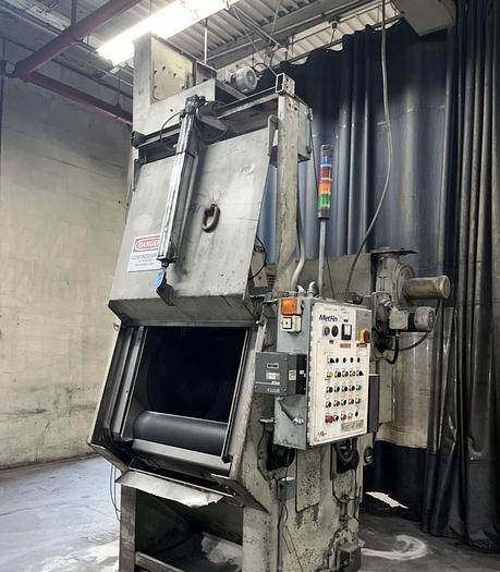 Used METFIN SERIES 1 600 BARREL TUMBLE BLAST MACHINE