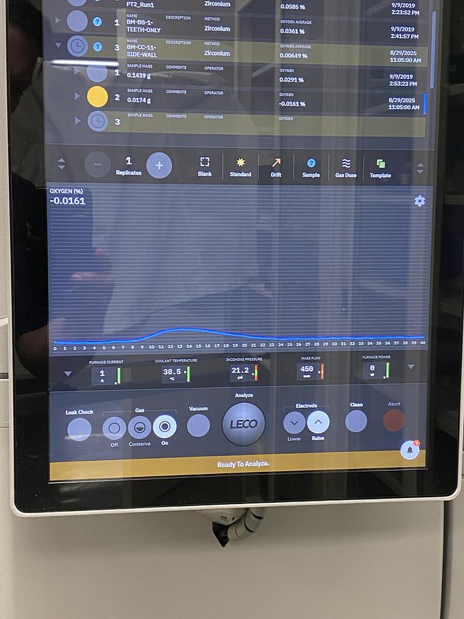 Used 2018 LECO O736 OXYGEN DETERMINATOR