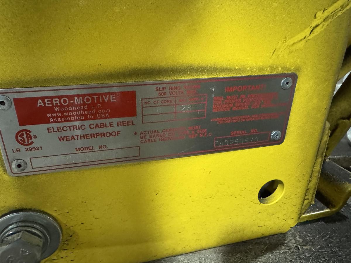 Used AERO-MOTIVE ELECTRIC CABLE REEL