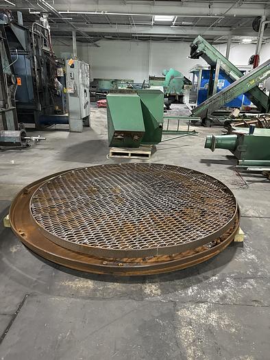 Used WHEELABRATOR 96" DOUBLE DOOR TURN TABLE
