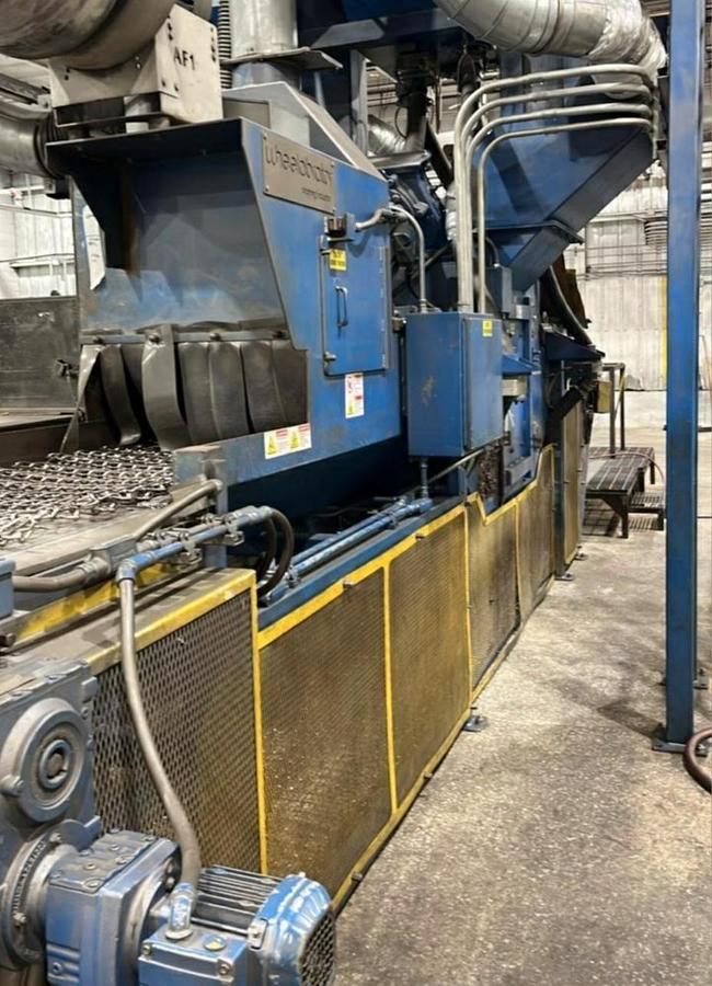 Used 2017 WHEELABRATOR 4 WHEEL CONTINUOUS MESH BLAST