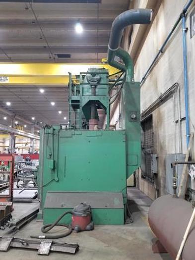 Used WHEELABRATOR 96" DOUBLE DOOR SWING TABLE