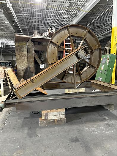 Used WHEELABRATOR 96" DOUBLE DOOR TURN TABLE