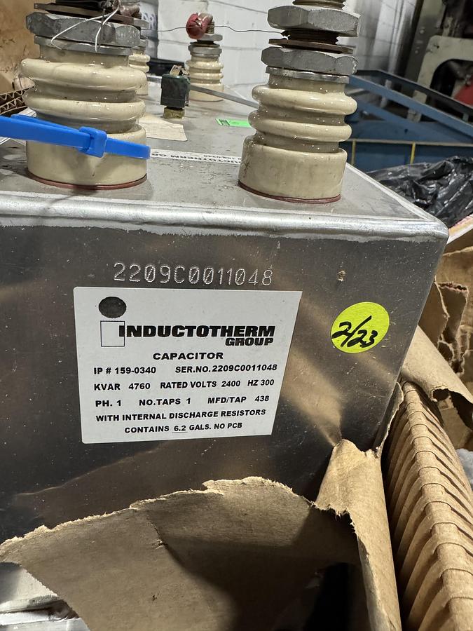 Used INDUCTOTHERM CAPACITORS