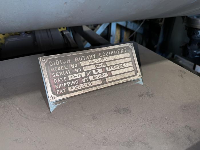 Used 2013 DIDION MD-100MK5 ROTARY MEDIA DRUM SHAKEOUT