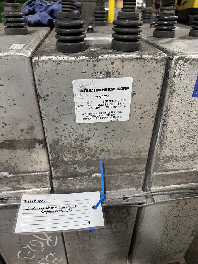 Used INDUCTOTHERM CAPACITORS