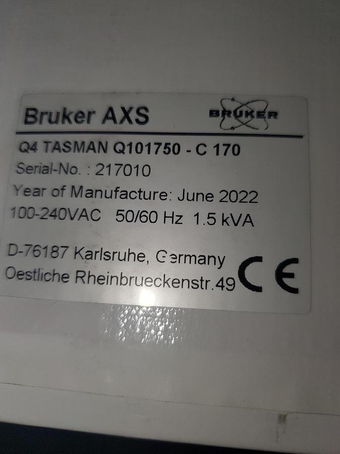 Used 2022 BRUKER Q4 TASMAN - C170