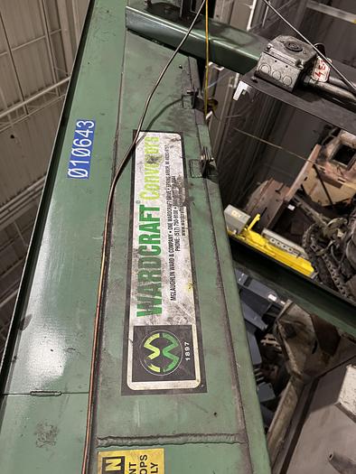 Used WARDCRAFT SLAT TYPE INMCLINED CONVEYOR