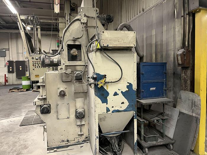 Used WHEELABRATOR BARREL TUMBLE BLAST MACHINE