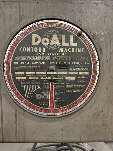 Used DO-ALL VERTICAL BAND SAW