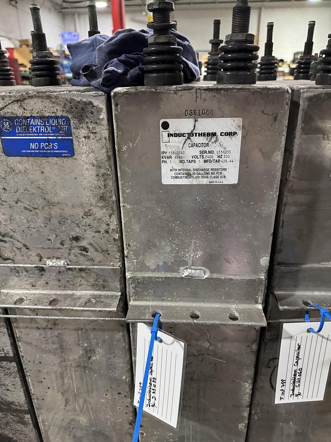 Used INDUCTOTHERM CAPACITORS