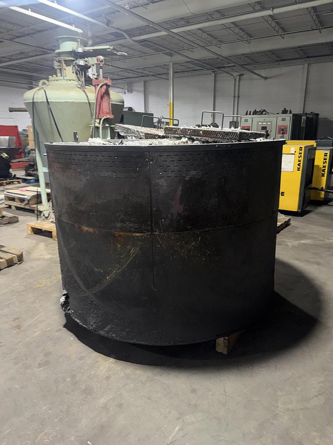 Used 2011 THERMTRONIX  RS-3000 ELECTRIC HEATED SILICON CARBIDE CRUCIBLE ALUMINUM TYPE.