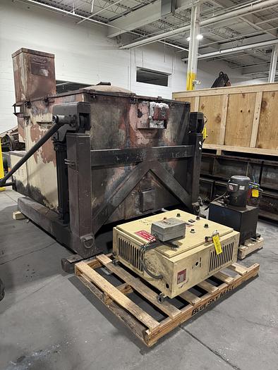 Used THERMTRONIX GAS FIRED TILTING FURNACE GT-2000