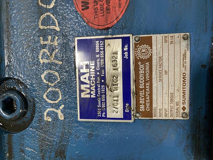 Used 2011 MAH MACHINE GEAR REDUCER