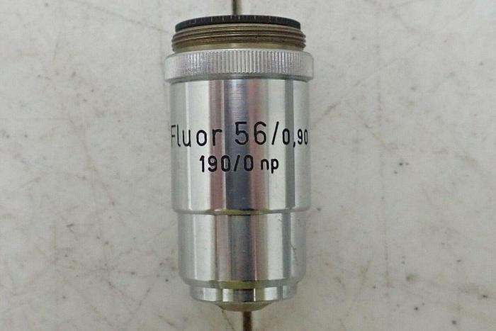 Used Reichert Austria 400668 Fluor 56/0.90 90/0 np Microscope Objective