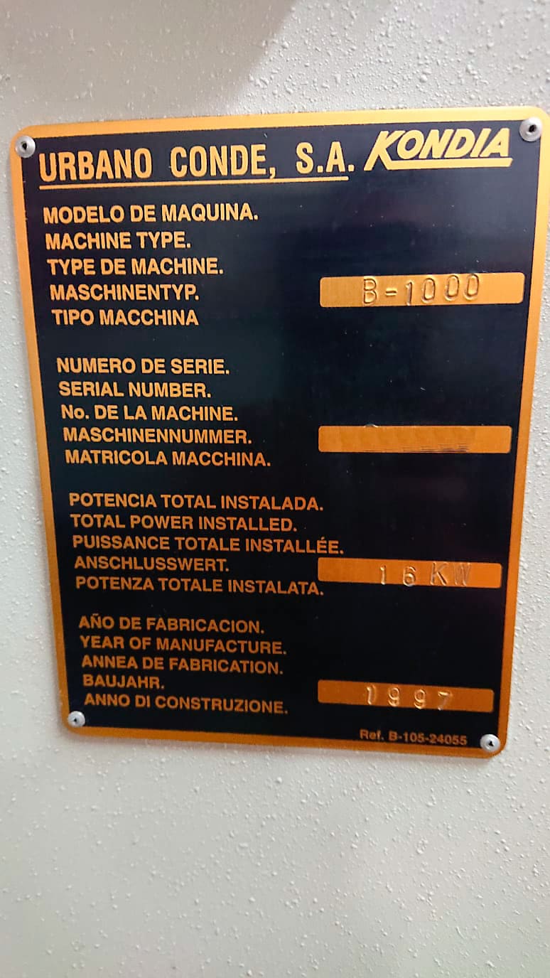 Used Kondia B-1000 - CNC Machining Center - 1998