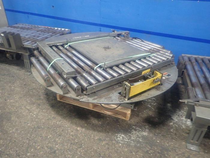 Used Lantech Q automatic converyorized pallet wrapper- SOLD