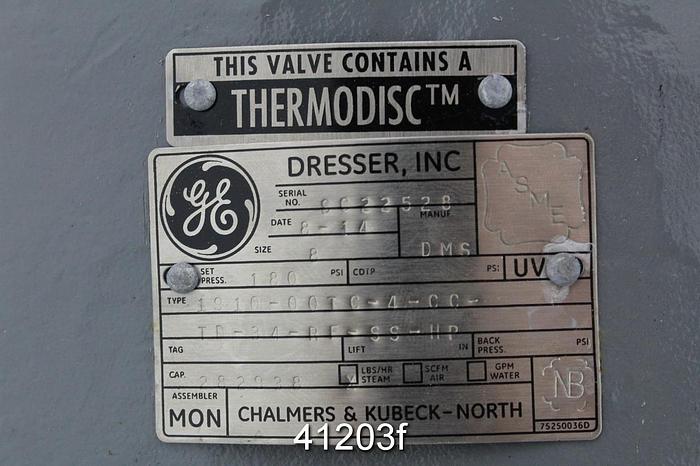 Unused 8" Consolidated Valve Manual Pressure Relief Valve #41203