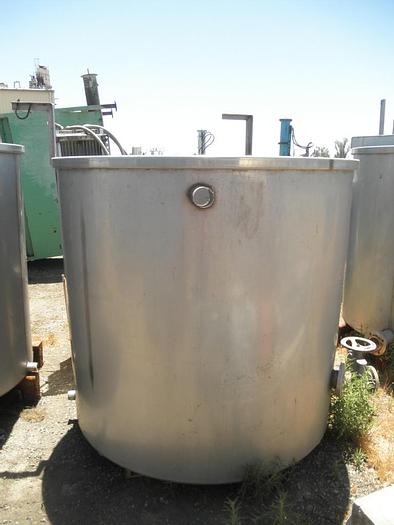 Used Tank, 750 Gallon, S/st, Agit, 3 HP, (4) #C735196