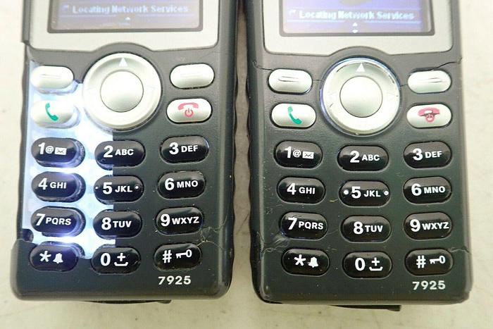 Used Lot of 2 Cisco 7925 Wireless Phones with Batteries