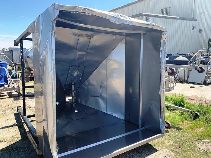 Used Hopper, 150 CF, S/st, 70" x 72" x 40", Frame #S743945