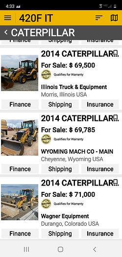 Used 2014 CAT 420F it