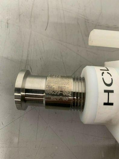 Used Polymer Drum Siphon 13.5" Tube w/ Stainless Steel Swagelok 1" Sanitary Fitting