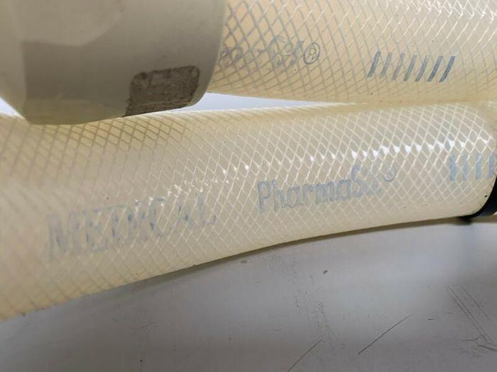 Used Medical Pharma 42" Flexible Silicon Hose w/ 2" OD Sanitary Fittings