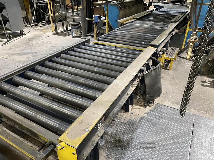 Used HYTROL POWER ROLLER CONVEYOR LOOP