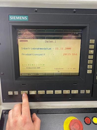 Used BRUGT CNC DREJEBÆNK FABRIKAT GILDEMEISTER MODEL MF SPRINT 65